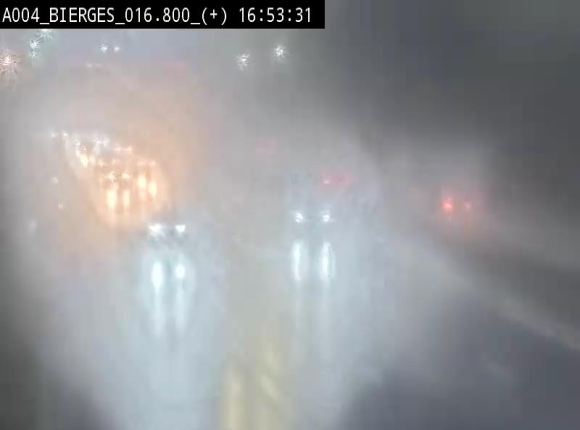 Webcam à Wavre, à hauteur de la sortie 5 Bierges. Vue orientée vers Namur