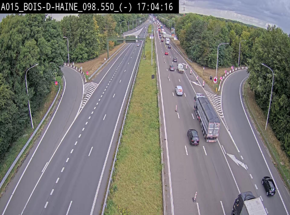 Webcam autoroute Belgique - Bois d'Haine - E42 - BK 98.6