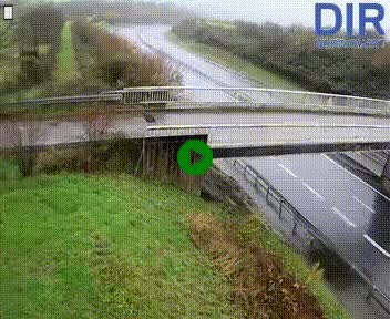 Webcam sur A84 à hauteur de Pont-Farcy, au niveau du pont autoroutier sur la Vire, au sud de Saint-Lô