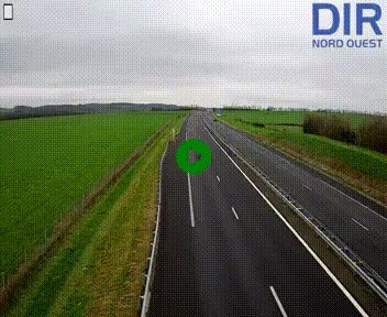 Webcam sur A84 à hauteur de l'échangeur de Poilley avec la N175, au sud d'Avranches