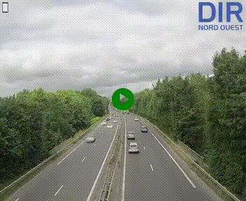 Webcam sur le périphérique de Caen (N814) à l'est de la ville, à Mondeville hauteur de la sortie 2, Presqu'île-Rives de l'Orne, au bout de l'autoroute A13