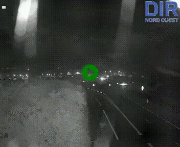 Webcam au début de l'A84 sur le périphérique Ouest de Caen (N814) à hauteur de la sortie 9, Porte de Bretagne