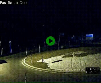 Webcam sur la N22 au niveau du poste frontière entre la France et Andorre à proximité de Pas de la Case à plus de 2000 mètres d'altitude