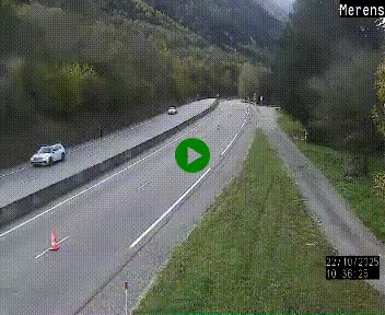 Webcam Ax-les-Thermes sur N20, en direction d'Andorre