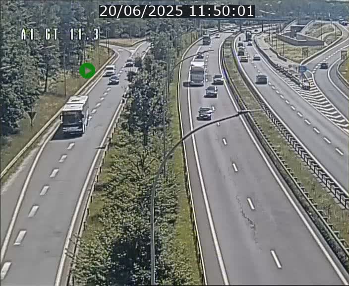 Traffic live webcam Luxembourg Senningerberg - A1 direction Allemagne - BK 11.3