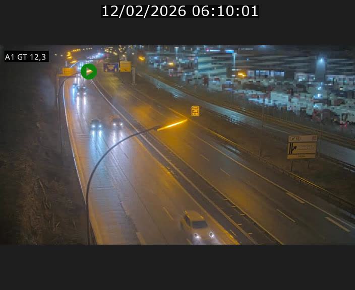 Traffic live webcam Luxembourg Senningerberg - A1 direction Allemagne - BK 12.3