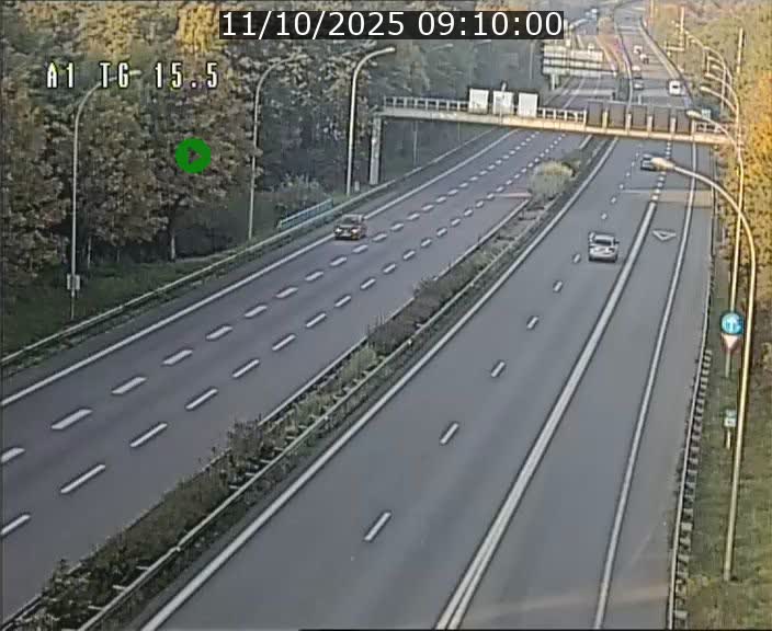 Traffic live webcam Luxembourg Munsbach - A1 direction Luxembourg - BK 15.5