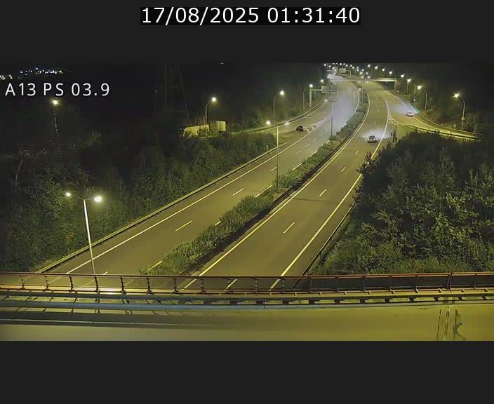 Traffic live webcam Luxembourg Differdange - A13 direction Esch-sur-Alzette - BK 3.9