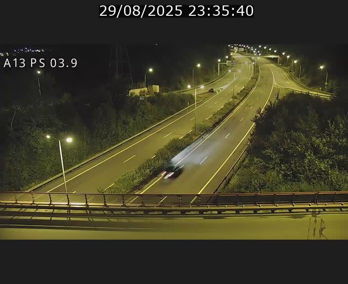 Traffic live webcam Luxembourg Differdange - A13 direction Esch-sur-Alzette - BK 3.9