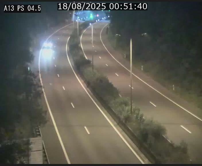 Traffic live webcam Luxembourg Differdange - A13 direction Esch-sur-Alzette - BK 4.5