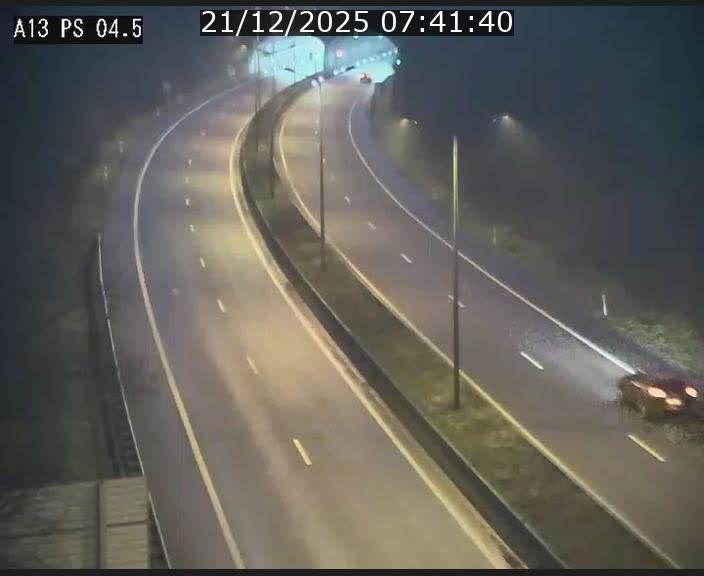 Traffic live webcam Luxembourg Differdange - A13 direction Esch-sur-Alzette - BK 4.5