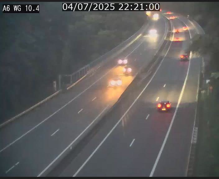 Traffic live webcam Luxembourg Mamer - A6 - BK 10.4 - direction Luxembourg/France/Allemagne