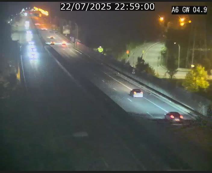 Traffic live webcam Luxembourg Croix de Cessange - A6 - BK 4.9 - direction Belgique