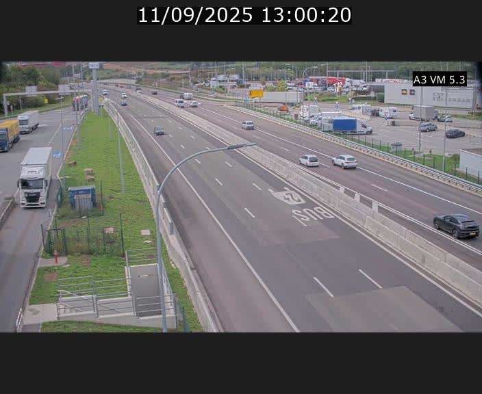 Traffic live webcam Luxembourg Aire de Berchem - A3 - BK 5 - direction France