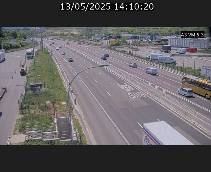 Traffic live webcam Luxembourg Aire de Berchem - A3 - BK 5 - direction France