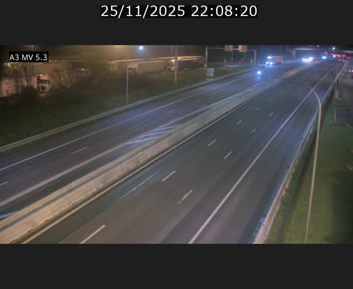 Webcam à l'Aire de Berchem au Luxembourg sur l'A3. Vue orientée vers la France