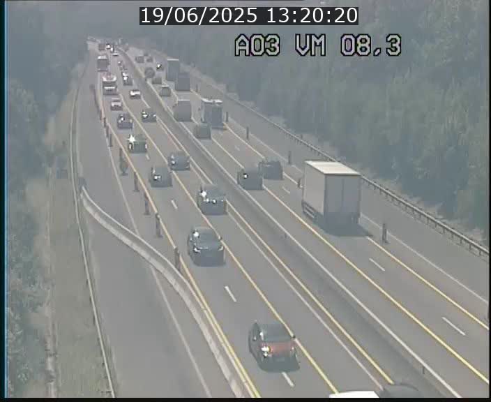 Traffic live webcam Luxembourg Bettembourg - A3 - BK 8.3 - direction France