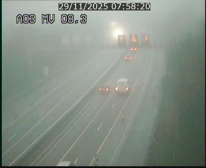 Webcam Autoroute après la Croix de Bettembourg en direction de Luxembourg sur l'A3