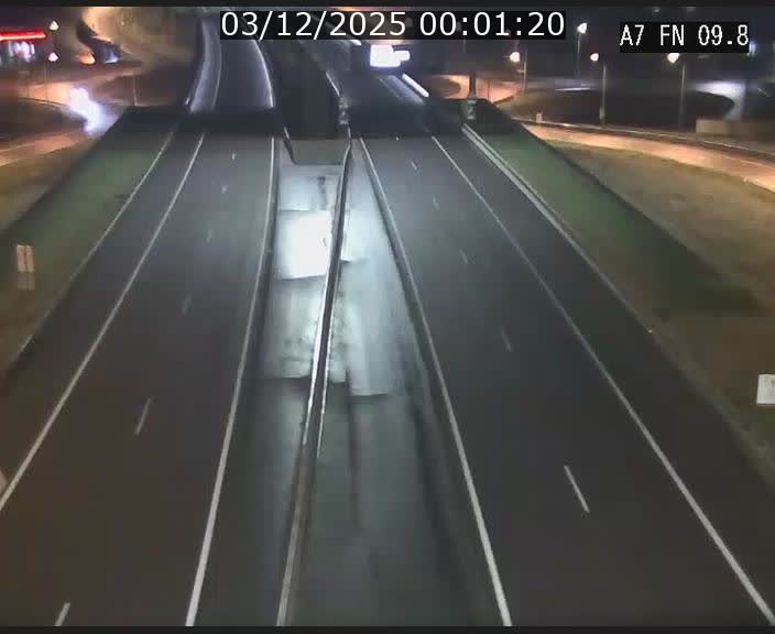 Caméra trafic Luxembourg - A7, Tunnel Gousselerbierg, sortie sud, direction rond-point Lorentzweiler (BK 9.9)