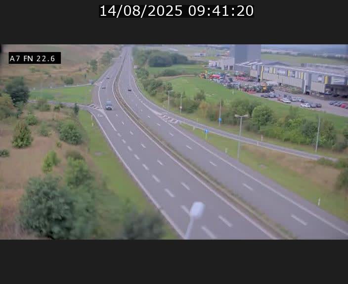 Caméra trafic Luxembourg - A7, Colmar-berg direction Mersch