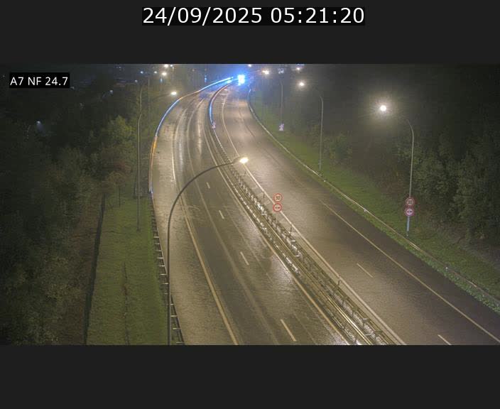 Caméra trafic Luxembourg - A7, Schieren direction Mersch