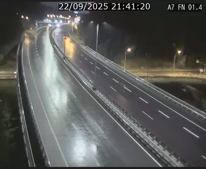 Caméra autoroute Luxembourg A7 - Tunnel Stafelter - direction Echangeur Grünewald