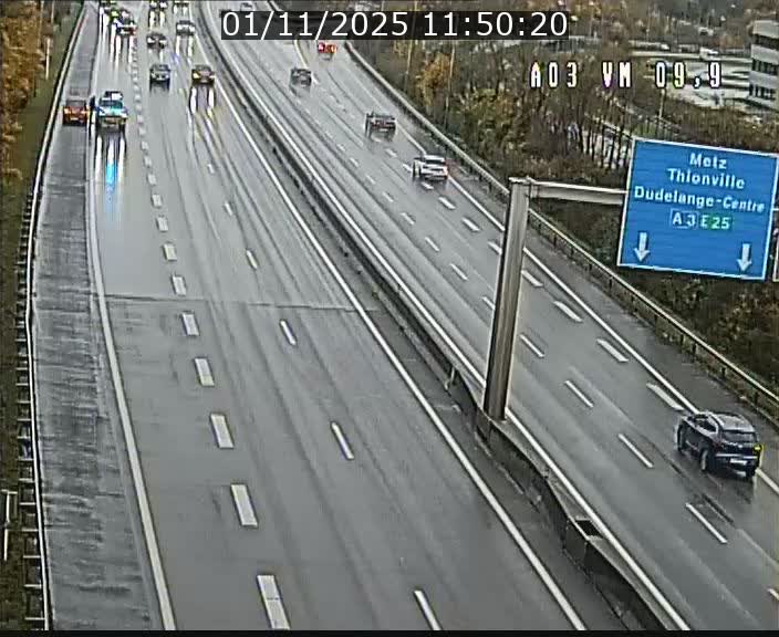 Webcam Autoroute à la Croix de Bettembourg - A3 - BK 9.9 - direction France