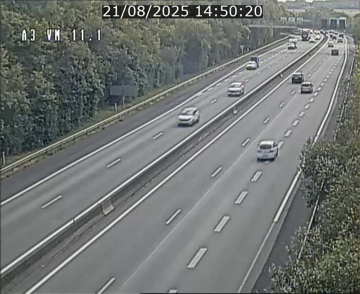 Webcam à la frontière franco-luxembourgeoise, avant la Croix de Bettembourg - BK 11.1 - direction Luxembourg-ville