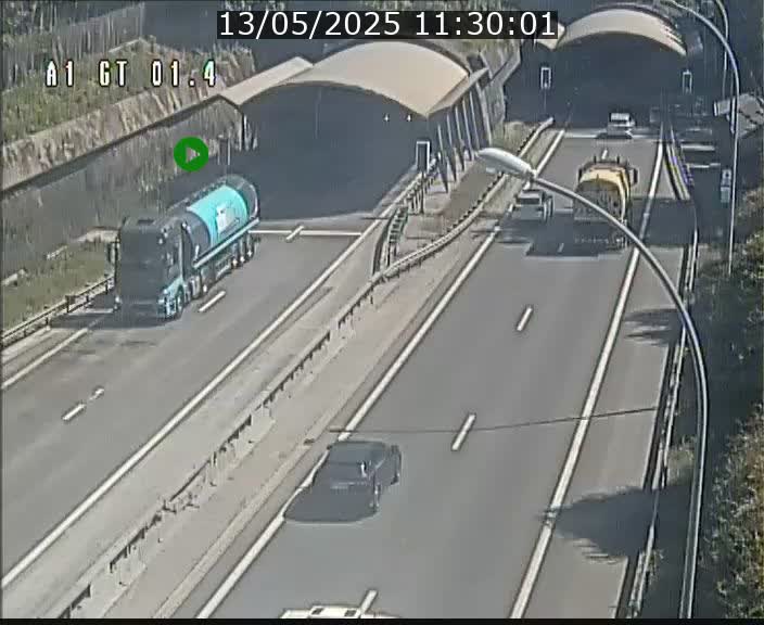 Traffic live webcam Luxembourg Hesperange - A1 direction Kirchberg - BK 1.4