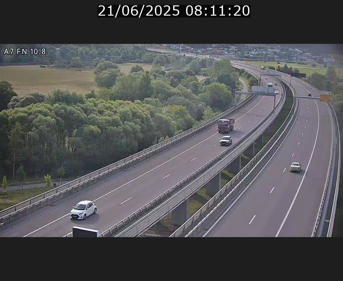 Caméra trafic Luxembourg - A7, Tunnel Gousselerbierg, sortie sud, direction rond-point Lorentzweiler (BK 10.8)