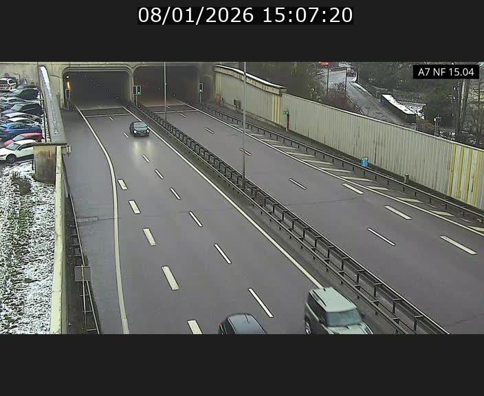 Caméra trafic Luxembourg - A7, Tunnel Mersch, entrée sud, direction Ettelbruck