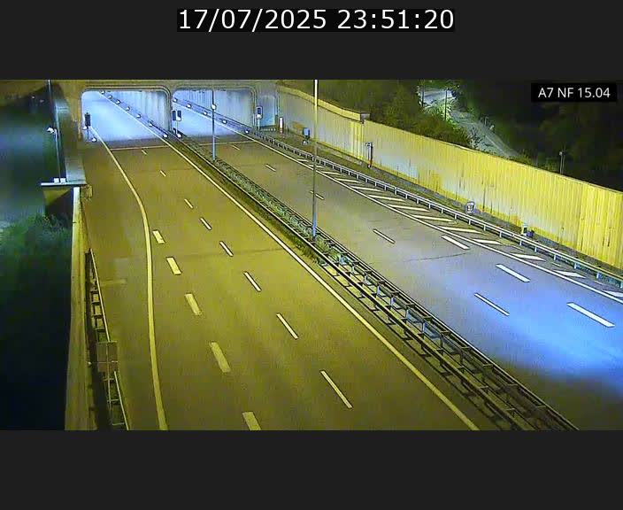 Caméra trafic Luxembourg - A7, Tunnel Mersch, entrée sud, direction Ettelbruck