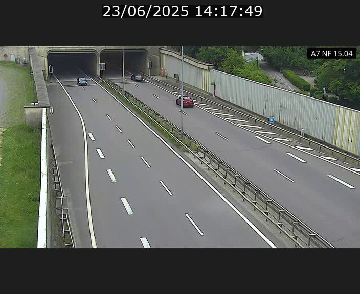 Caméra trafic Luxembourg - A7, Tunnel Mersch, entrée sud, direction Ettelbruck