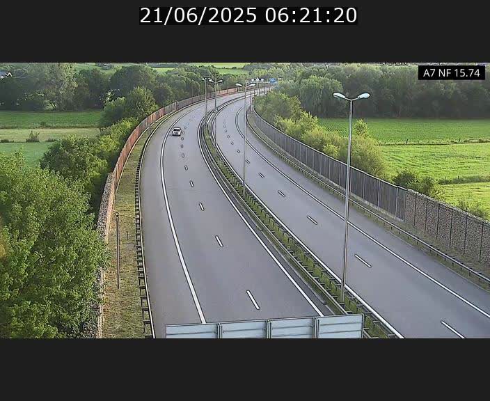 Caméra trafic Luxembourg - A7, Tunnel Mersch, entrée nord, direction Lorentzweiler