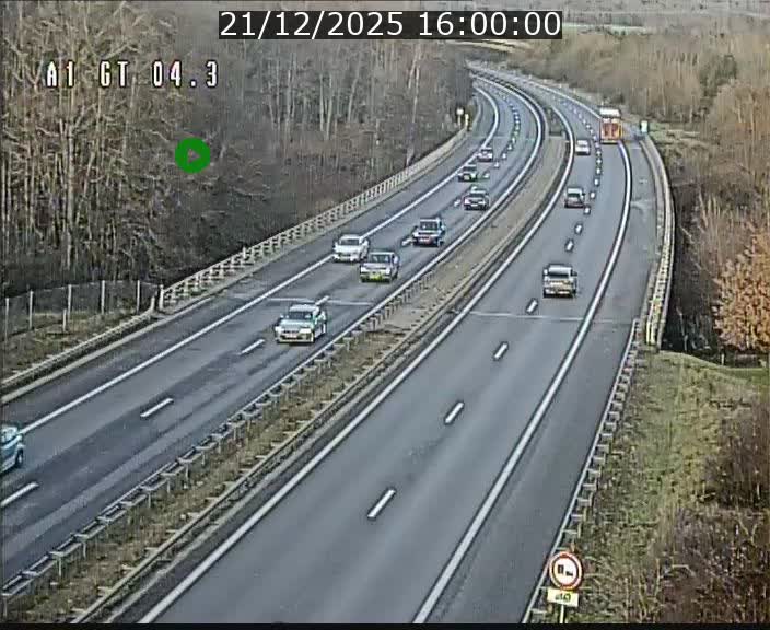 Traffic live webcam Luxembourg Itzig - A1 direction Sandweiler - BK 4.3