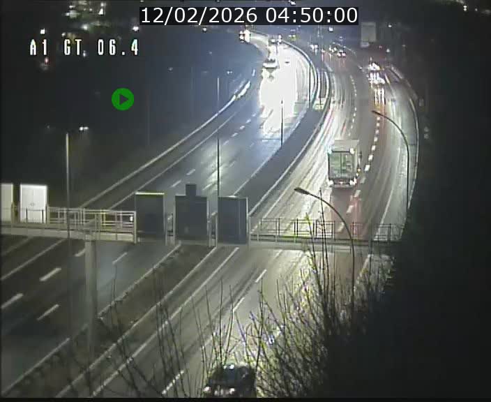Traffic live webcam Luxembourg Hamm - A1 direction Sandweiler - BK 6.4