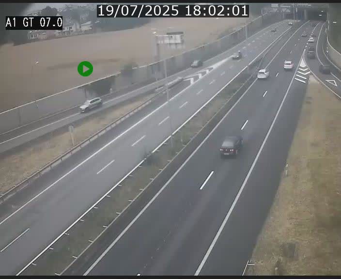 Traffic live webcam Luxembourg Cents - A1 direction Kirchberg - BK 7