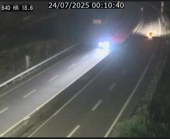 Webcam sur la route de liaison entre Micheville et Esch-Belval à la frontière entre le Luxembourg et la France. Vue orientée vers la Lorraine.