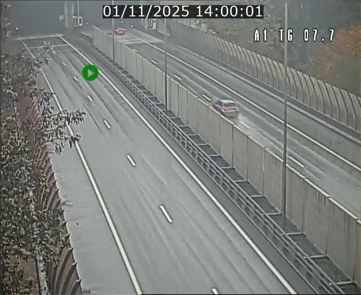 Traffic live webcam Luxembourg Kirchberg - A1 direction Luxembourg-ville - BK 7.7
