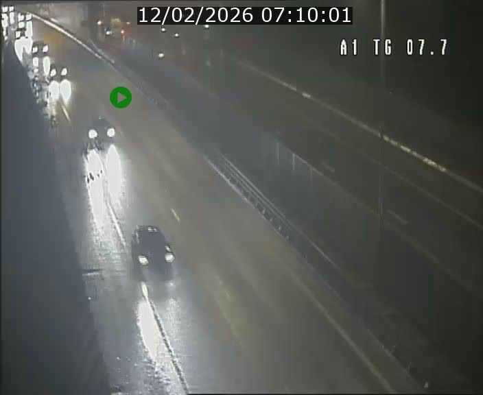 Traffic live webcam Luxembourg Kirchberg - A1 direction Luxembourg-ville - BK 7.7