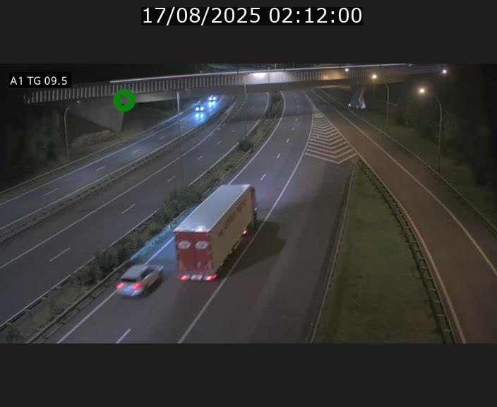 Traffic live webcam Luxembourg Jonction Grünewald - A1 direction Luxembourg-ville - BK 9.5