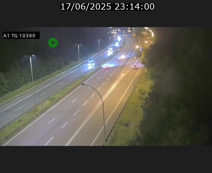 Traffic live webcam Luxembourg Senningerberg - A1 direction Luxembourg Kirchberg - BK 10.3