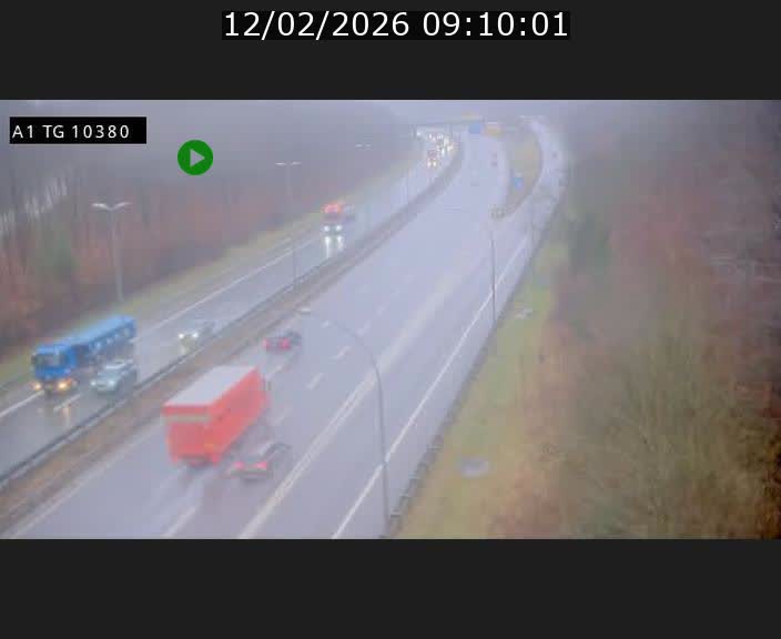Traffic live webcam Luxembourg Senningerberg - A1 direction Luxembourg Kirchberg - BK 10.3