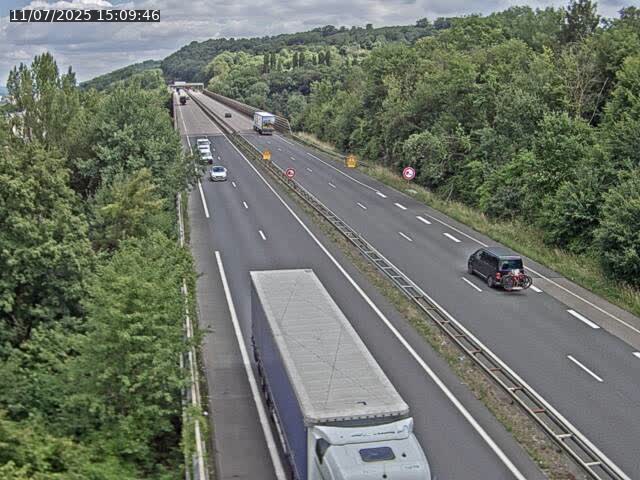 Caméra autoroute France - A30, Hayange direction Metz