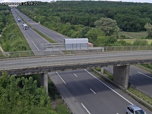 Caméra autoroute France - A31, Zoufftgen direction Luxembourg-ville, à la frontière entre la France et le Luxembourg