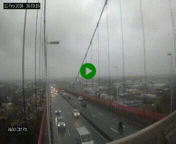 Webcam autoroute sur le périphérique de Bordeaux (A630) au nord de la ville. Caméra située sur le Pont d'Aquitaine.