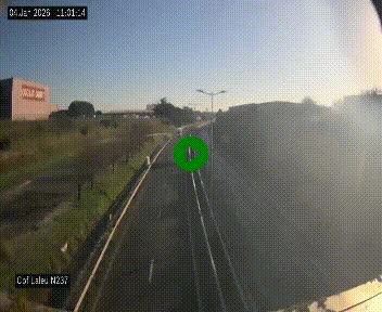 Webcam située à la Rochelle, à la fin de la N237 avant l'accès au péage du Pont de l'Île-de-Ré