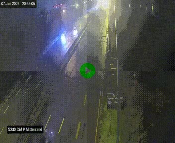 Webcam sur le périphérique de Bordeaux à l'est de la ville. Caméra située sur le Pont Mitterand sur la N230