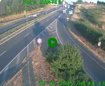 Webcam N147 au nord de Poitiers et à la jonction avec la A10