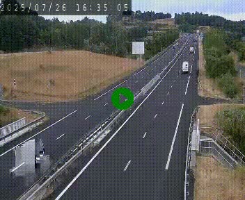 Caméra autoroutière France - A75, Coren, en direction de Montpellier